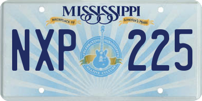 MS license plate NXP225