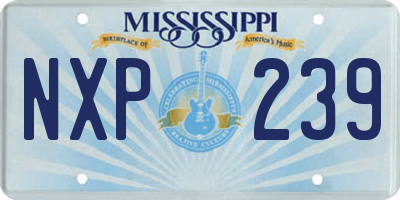 MS license plate NXP239