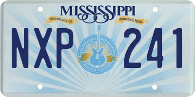 MS license plate NXP241