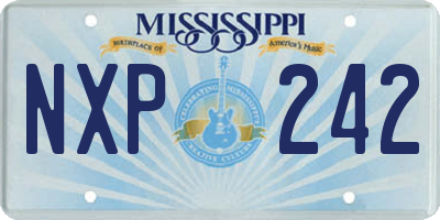 MS license plate NXP242
