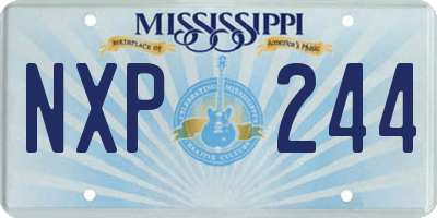 MS license plate NXP244