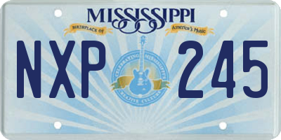 MS license plate NXP245