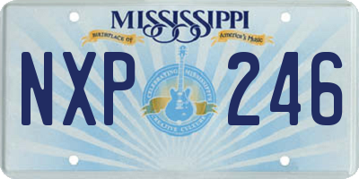 MS license plate NXP246
