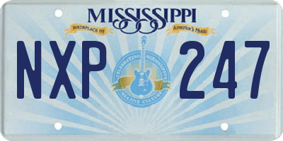 MS license plate NXP247