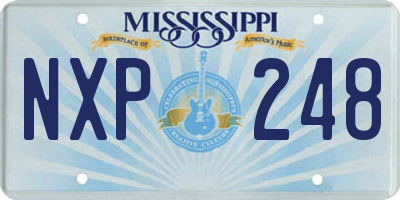 MS license plate NXP248