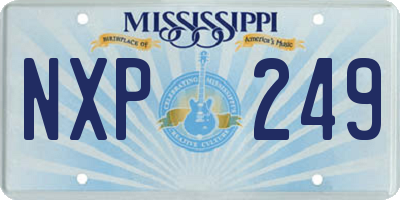 MS license plate NXP249