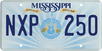 MS license plate NXP250