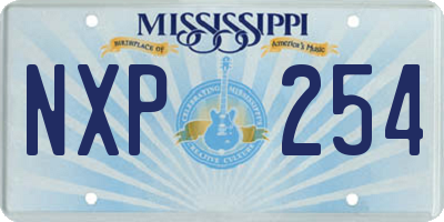 MS license plate NXP254