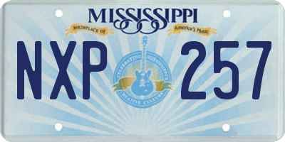 MS license plate NXP257