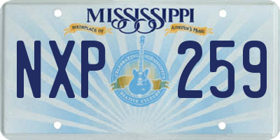 MS license plate NXP259
