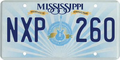 MS license plate NXP260