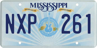 MS license plate NXP261