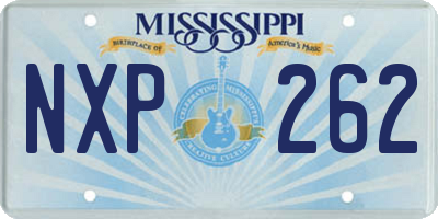 MS license plate NXP262