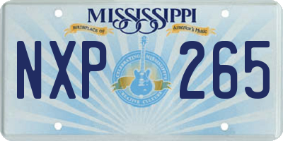 MS license plate NXP265