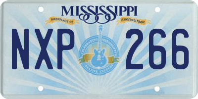 MS license plate NXP266