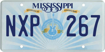 MS license plate NXP267