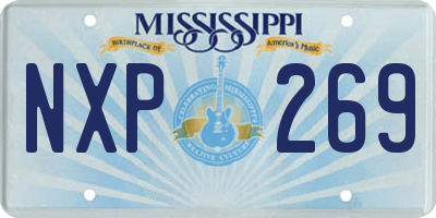 MS license plate NXP269