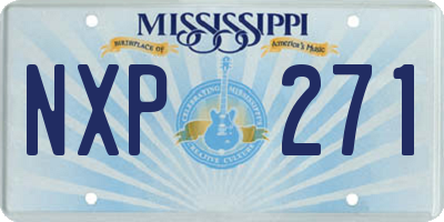 MS license plate NXP271