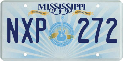 MS license plate NXP272