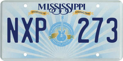 MS license plate NXP273