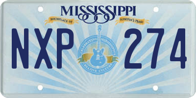 MS license plate NXP274