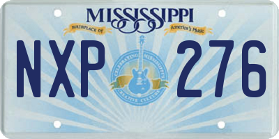 MS license plate NXP276