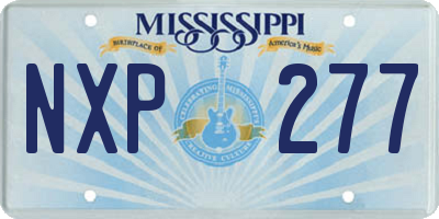 MS license plate NXP277