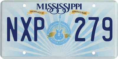 MS license plate NXP279