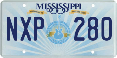 MS license plate NXP280