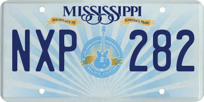 MS license plate NXP282