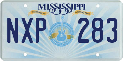MS license plate NXP283