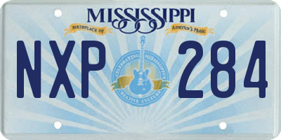 MS license plate NXP284