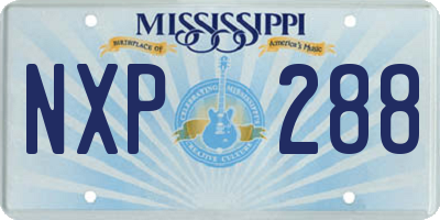 MS license plate NXP288