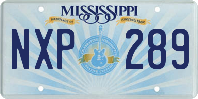 MS license plate NXP289