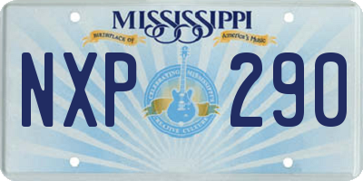 MS license plate NXP290