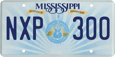 MS license plate NXP300