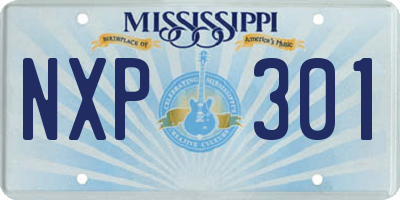 MS license plate NXP301