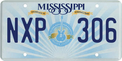 MS license plate NXP306
