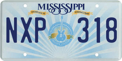 MS license plate NXP318
