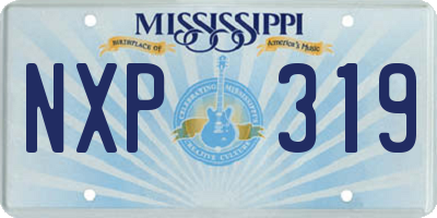 MS license plate NXP319