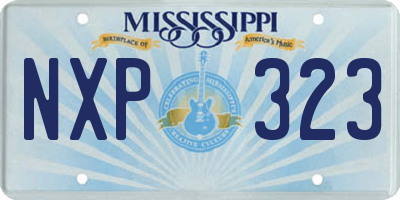 MS license plate NXP323