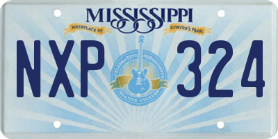 MS license plate NXP324