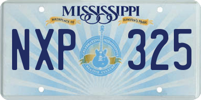 MS license plate NXP325