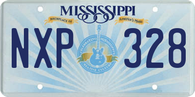 MS license plate NXP328