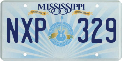 MS license plate NXP329