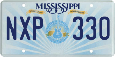 MS license plate NXP330