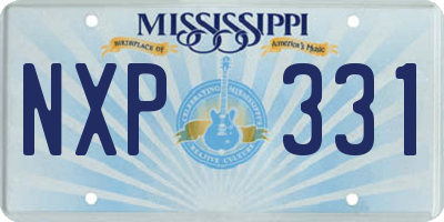 MS license plate NXP331