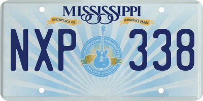 MS license plate NXP338