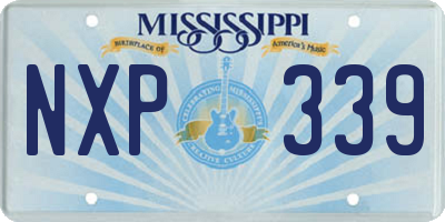 MS license plate NXP339