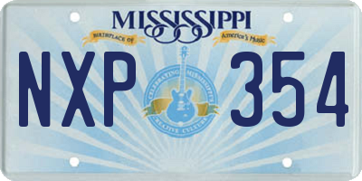 MS license plate NXP354